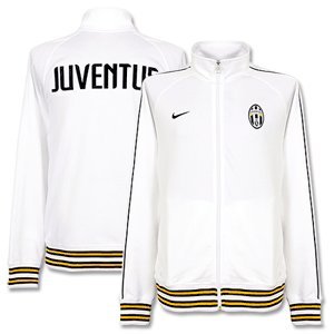 NIKE Herren Trainingsjacke JUVE CORE TRAINER, white/black/black, L, 424066-100