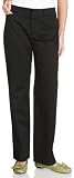  : Dockers Women's Metro Straight Leg Stretch Twill Pant, Black, 4