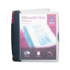 Avery 17332 - Silhouette Poly View Binder w/Inside Pocket, 1 Capacity, Dark Blue-AVE17332