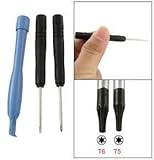 3pc T5 & T6 Screwdriver with Prying Tool Opener Tool Kit for Opening BlackB ....