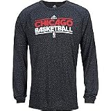 Adidas Chicago Bulls Heathered Climalite Long Sleeve T-Shirt Extra Large