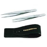 Tweezerman - Set Pince � �piler et Pince pour poils incarn�s (Petite Tweezer Set)