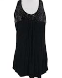 INC International Concepts? Petite Racerback Beaded Babydoll Top