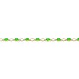 14K Gold 6.89cttw Diamond & Emerald Bracelet Jewelry 7"