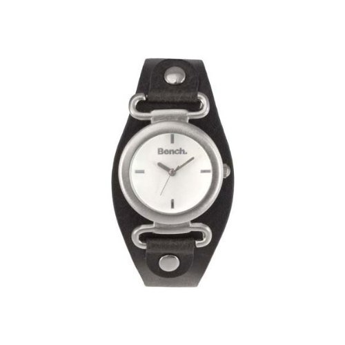 Bench White Dial and Black Strap Ladies Watch - BC0391WHBK