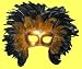 Venetian Gold Mask with Feathers