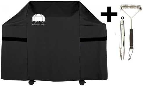 Texas Grill Covers 7553 Including Brush and Tongs - Select from a Wide Range of Premium Cover for Weber Gas Grills. (Genesis E)