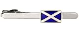 Scottish flag tie clip with presentation box
