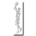 Sudden Shadows Basketball Wall Sticker Set - 20x66"