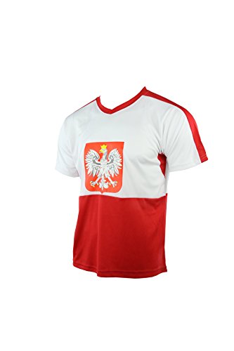 Polen Polska Poland Pologne Polonia Trikot mit Mesh-Einsätzen, UNISEX, Gr. L