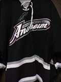 Selanne, Teemu (Anaheim Mighty Ducks) Autographed/Hand Signed Authentic Koho Game Jersey with fighti
