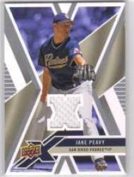 2008 Upper Deck X Memorabilia #PE Jake Peavy - San Diego Padres (Piece of Authentic Game-Worn Jersey) (Baseball Cards)