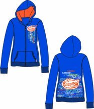 Florida Gators Ladies' Flocked Zip Hoody / Jacket (Medium)