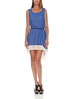 Assuili Vestido Barbara (Azul / Marfil)