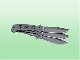 SOG Specialty Knives F04T  Fusion Throwing Knives, Black Hardcased
