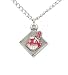 Cleveland Indians Chain Necklace & Enameled Pewter Pendant - MLB Baseball Fan Shop Sports Team Merchandise
