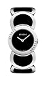 Versus By Versace Ladies 'Chain' Black Dial Steel And Enamel Watch