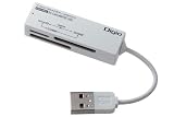 ロアス SD&マイクロSD用カードリーダー/ライター ホワイト CRW-SD43W