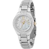 Callaway Ladies Round Glitz Dial Watch With Two Tone Bracelet