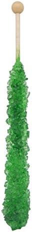 Classic Rock Candy on Swizzle Stick, Individually Wrapped, 12 Count (Green - Green Apple)