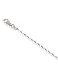 MMA Silver - 16 inch Rhodium Plated 025 Snake Chain Necklace