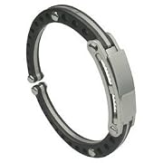 Steel Springloaded ID Mens Cuff Bracelet