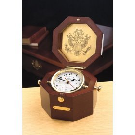 Weems and Plath Octagon Box Alarm Clock by