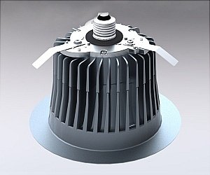 Cree LR6 LED - 12 Watt - Dimmable - Screw-In Base - 2700K Warm White - Fits 6 in. Can Fixtures