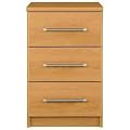 Vancouver 3 Drawer Bedside Chest - Pine