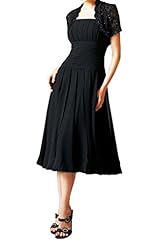 Chiffon Tea Length Lace Corset   Waistline Evening Dress/Pageant Dress/Prom Dress 