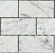 Carrara (Carrera) Bianco Polished 2x4" Mosaic Tile (SAMPLE)