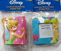 Disney Fairies decorative zipper pulls - 2pcs picture frame and mini notebook zipper pull keychains