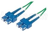 9/125 Colored Fiber Optic Duplex Cables with LC, SC and ST Connectors