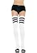 Christmas Ribbed Socks with 3 Stripes Top