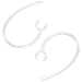 Motorola OEM 2 Pieces Clear Replacement Ear Hook Earhook Ear Loop for Motorola H12, H15, H270, H371,