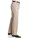 Haggar mens Work to Weekend No Iron Twill Pleat Front - Regular and Big & Tall Sizes dress pants, Khaki, 40W x 32L US