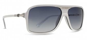 Click here to buy Von Zipper - Stache Sunglasses - White Sandwich Grey Gradient Lens by VonZipper.