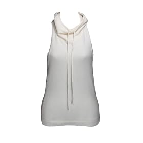 BCBG Maxazria 100% Cashmere Ivory Sleeveless Top M