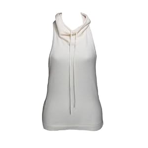 BCBG Maxazria 100% Cashmere Ivory Sleeveless Top M