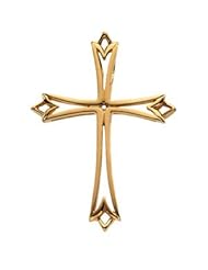 14K Yellow Gold 42.00X32.00 mm Cross Pendant