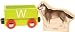Wild Republic Wood Train Letter W