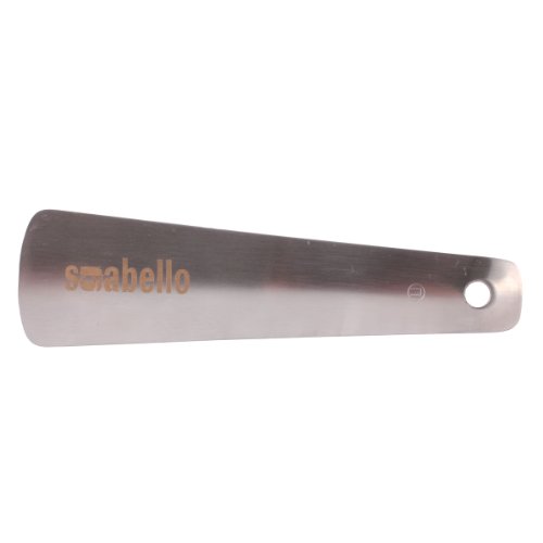 Produkt-Bild: Schuhanzieher Schuhl&ouml;ffel geb&uuml;rsteter Edelstahl mit gelasertem Logo sgabello