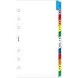 FILOFAX A-Z 2 Letter Index Colored (B131608)