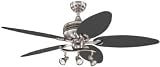 Westinghouse 72342 Xavier II 52 Reversible Nickel/Gun Ceiling Fan