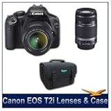 Canon EOS Rebel T2i 18 MP CMOS APS-C Digital SLR Camera with 3.0-Inch LCD a ....