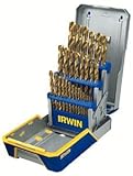 Irwin Industrial 29 Piece 1/16 Inch To 1/2 Inch Titanium Index Drill Bit Set IRW3018003