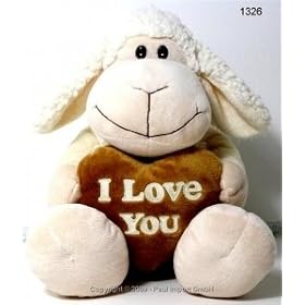 Peluche mouton avec coeur I Love You dimension 20 cm 1326 Peluches