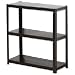 Influx Shelving Unit Boltless Lightweight 3 Shelves Black