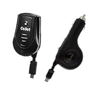 Retractable Wall / Car Charger Combo Pack for Samsung Galaxy Indulge