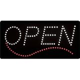 Affordable LED OPEN Sign - white